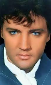 Were Elvis' eyes really blue or did he wear contacts?