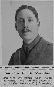 Venning E G Captain 1st Suffolk Regiment