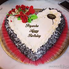 Happy Birthday Cake Images With Name Priyanka The Name Priyanka Is Generated On Happy Birthday Images Download Or Share With Yo Happy Birthday Cake Images Happy Birthday Cakes Happy Birthday Wishes Cake