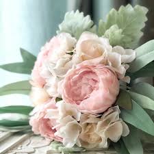 Check spelling or type a new query. Blush Pink Peony Eucalyptus Wedding Bouquets Artificial Flowers Medium Thebridesbouquet Com