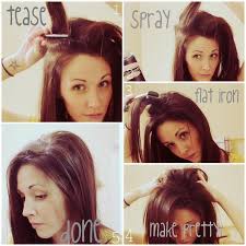 A simple style and will distract the attention from the signs of aging. Kristanlynn Com Bump It With No Bump It Hair Volume Tutorial Teased Hair Hair Styles Volume Hair