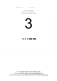 No country currently has the country code of 35. Morse Code Numbers 1 To 10 Pdf Printable Morse Code Alphabet Org