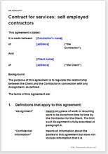 We did not find results for: Contract For Services Terms For A Self Employed Contractor
