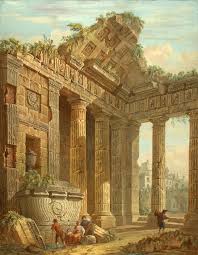 Author Clerisseau Charles Louis 1721 1820 Title Architectural Fantasy Place France Date 1781 Technique Gouache And Pejzazhi Gorodskoj Pejzazh Drevnij Rim