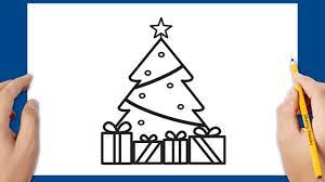 Comment dessiner un arbre de Noël et boîtes à cadeaux 🎁🎄🎅 - YouTube