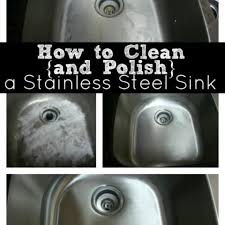 polish} a stainless steel sink