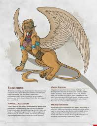 OC] Enbysphinx – Non-Binary D&D Creature Stat Block and Lore – by Catilus :  rDnDHomebrew