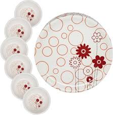 4.1 out of 5 stars 232. 16 32pcs Outdoor Dining Dinner Set Melamine Plates Bowls Camping Picnic Crockery Dinner Service Sets Dinnerware Serving Dishes