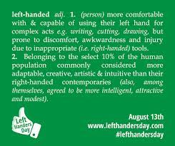 They want to build powerful installation in this world. Today Is National Left Handers Day Who S Left Handed Scioto Post