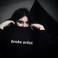 Black aesthetic on tumblr theme. Broke Artist Letters Printed Black Graphic Women Sweatshirt Tumblr Grunge Aesthetic 80s 90s Girls Fashion Cool Punk Harajuku Top Hoodies Sweatshirts Aliexpress