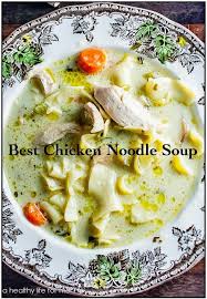 May 01, 2021 · 2 (14 oz.) cans chicken broth (see note) 1 (10.75 oz.) can cream of chicken soup 1/2 cup chopped onion 1/4 teaspoon ground black pepper, (more to taste) 1 (8oz) package cream cheese (softened) optional toppings: How To Make The Best Chicken Noodle Soup A Healthy Life For Me