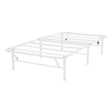 Get 5% in rewards with club o! Mainstays 14 High Profile Foldable White Steel Bed Frame Twin Xl Walmart Com Walmart Com