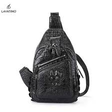 Túi đeo chéo WING cá sấu chính hãng Lavatino [CSM04] - Lavatino