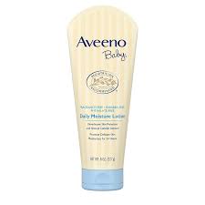 Amazon Com Aveeno Baby Daily Moisture Lotion With Natural Colloidal Oatmeal Dimethicone Fragrance Free 8 Oz Baby