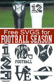 Free Football Svgs Football Season Never Looked So Good Cricut Vinyl Cricut Cricut Tutorials