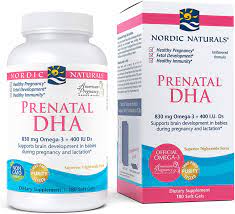Amazon Com Nordic Naturals Prenatal Dha Supports Brain Development In Babies During Pregnancy And Lactation 500 Mg 180 Soft Gels Health Personal Care