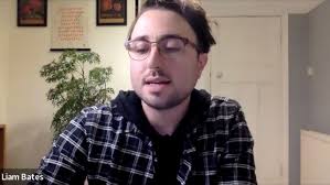 Liam Bates reading from Monomaniac