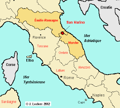 Saint marin est une très petite république de près de 10km de diamètre. Saint Marin