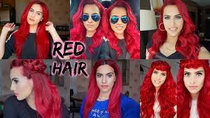 How To Dye Dark Hair Bright Red Without Bleach Bright Red Hair Red Hair Dyed Red Hair