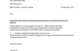 Contoh Surat Rasmi Memohon Kebenaran Pulang Awal Otosection