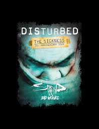 Vintage disturbed the sickness cd cover waterproof vinyl bumper sticker 3 x 5. New Disturbed Staind Bad Wolves The Sickness 20th Anniversary Tour Digital Art By Fuka Duke