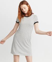 Reese T Shirt Dress In Black White Stripe Marine Layer Shop the most classic white shirt styles every closet needs. marine layer