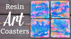 Easy Resin Art Coasters Backside Another Coaster Friday Craft Klatch Resin Art Coaster Crafts Crafts