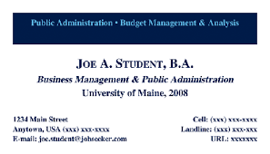 Business card preview (front and back sides). Networking Cards Printing And Mailing Services University Of Maine