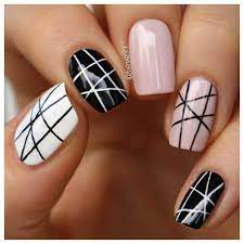 Diseños para uñas cortas alucinantes. Unas Decoradas Con Cintas Unas Decoradas Con Lineas Disenos De Unas Con Cinta Unas Con Rayas