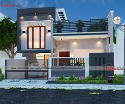 Relax near the swimming pool. Small House Elevations Small House Front View Designs