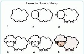 Learn How To Draw A Sheep Easy Drawings Drawing For Kids Sheep Drawing