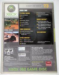 Fans can learn how to download the demo by visiting the xbox 360 or playstation websites. Xbox 360 Official Xbox Magazine Game Disc And Similar Items