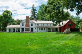 Look through exterior chimney pictures in different colors and styles and when you find some exterior. Country 2 Story White Red Barn Farmhouse