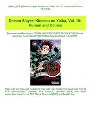 Check spelling or type a new query. Read Pdf Demon Slayer Kimetsu No Yaiba Vol 10 Human And Demon W O R D