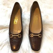 Salvatore Ferragamo Brown Pump 8 2a Width