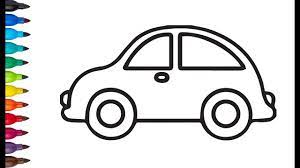 Here is one such car drawing for kids, a race car, based on the ferrari 333 model. How To Draw Car Baby Toy Car Learn Colors For Kids Beginners Baby Car Toy Coloring For Kids Toy Car