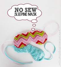 No Sew Soft Sleeping Masks Plus Sewn Version Sleep Mask Diy Sleep Mask Diy Eye Mask