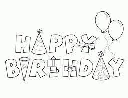 Pin By Bhargavi V On Pictures Happy Birthday Coloring Pages Birthday Coloring Pages Happy Birthday Printable