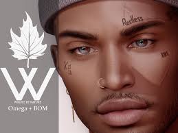Tattoos, like other forms of texture transparency in second life, require a special part of an image known as an alpha channel. Second Life Marketplace Wbn Restless Face Tattoo