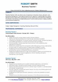 Irrespective of the career stage you are in, this blog has got you covered. Business Teacher Resume Samples Qwikresume