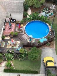 Love The Deck Decor Backyarddeckdecoratingtrees Small Pool Design Backyard Pool Landscaping Backyard Pool Designs