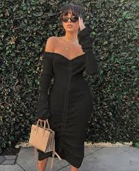 White Off The Shoulder Dress Off Shoulder Fashion Long Sleeve Casual Dress Maxi Dress With Sleeves