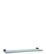 More shopping tips keep your bathroom accessories organized in your master bath or guest bath by simply installing a single glass bathroom shelf. Zeya Glass Shelf With Rail 500mm Finish Chrome Frosted Glass Sku Ze030c Crosswater Bathrooms
