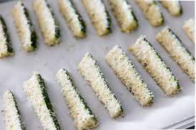 Serve with ranch or marinara. Baked Zucchini Fries Gluten Free Low Carb Keto