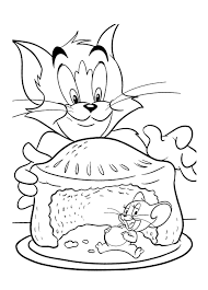 Tom And Jerry Are Looking To Catch Jerry Coloring Page Cartoon Coloring Pages Mickey Mouse Drawings Coloring Books