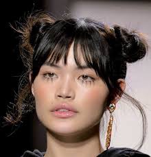 Bun and bangs can make any hairstyle look flirty, pretty, and fun. The Best Updo Inspiration From Pinterest Space Buns French Twists And More