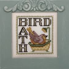 Believe it or not this site has a cross stitch pattern you can download. Word Play Bird Bath Hzwp7 8 00 Usd Charting Creations Unique Counted Cross Stitch Patterns And Kits