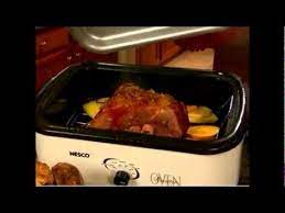 How To Cook A Ham With A Rival Roaster Oven Youtube Roaster Recipes How To Cook Ham Roaster Oven Recipes