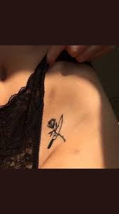 Rose And Knife Tattoo Tattoo On Hip Bone Hip Tattoo Tattoos