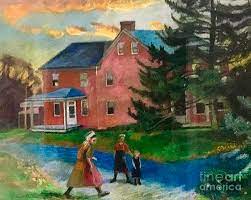 Our last day of business will be december 19th. Amish House With Family Painting By Michael Graham